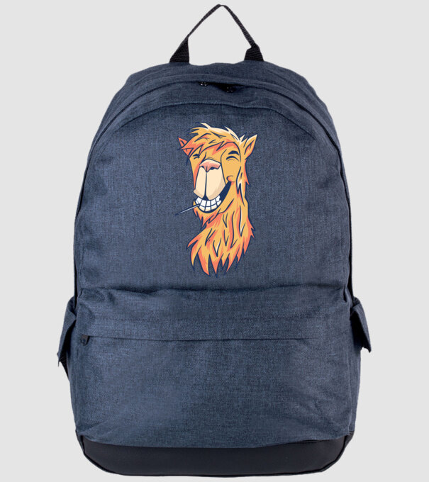 Cap de Lama model albastru jeanși pe tricou