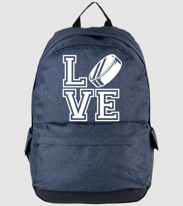 Love hochei model albastru jeanși pe tricou