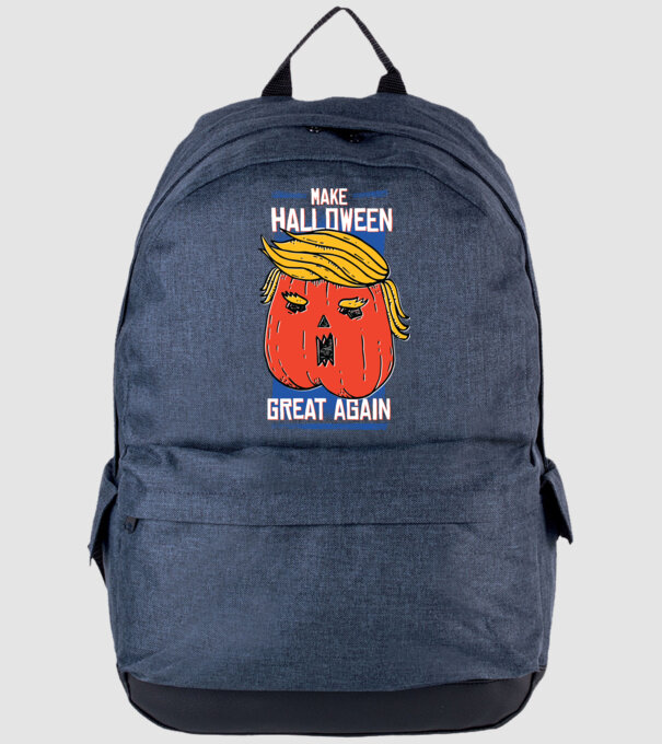 Make Halloween Great Again Trump model albastru jeanși pe tricou
