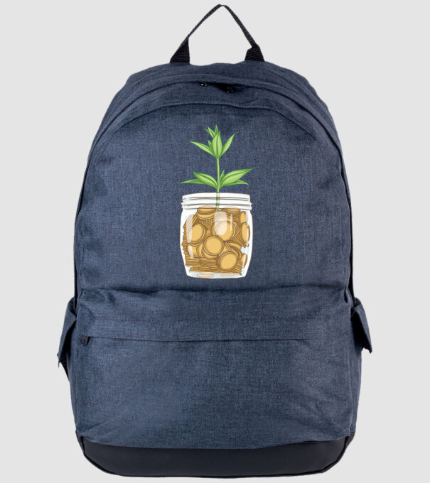 Plantă pușculiță porcușor model albastru jeanși pe tricou