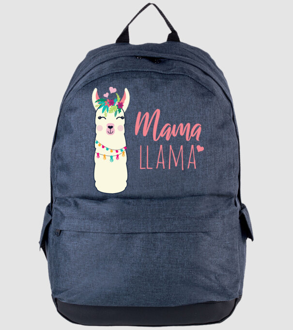 Mama Llama model albastru jeanși pe tricou