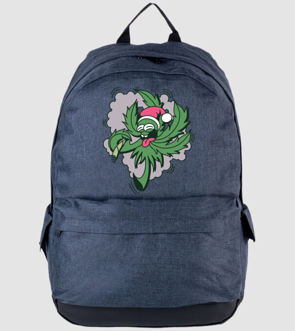 Marijuana Santa model albastru jeanși pe tricou