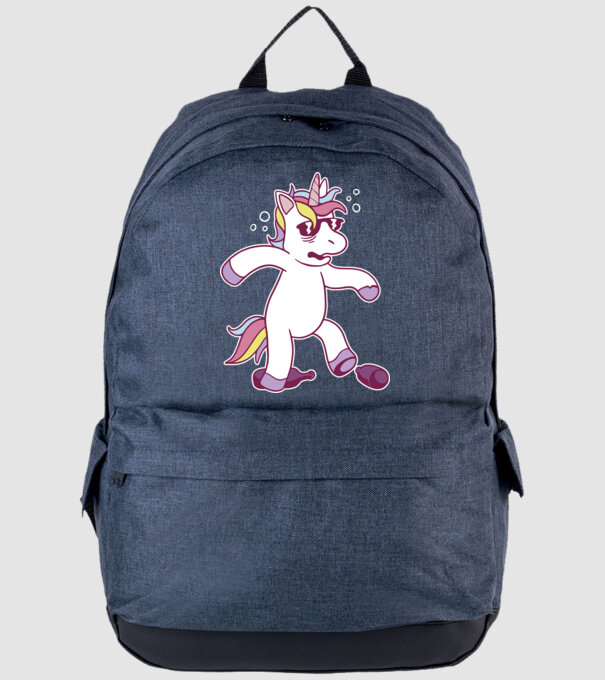 Mahmureală unicorn model albastru jeanși pe tricou