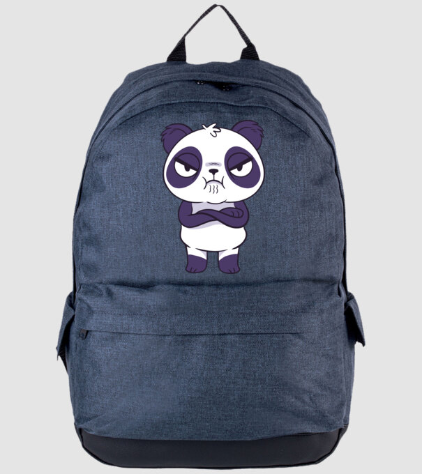 Panda furios model albastru jeanși pe tricou