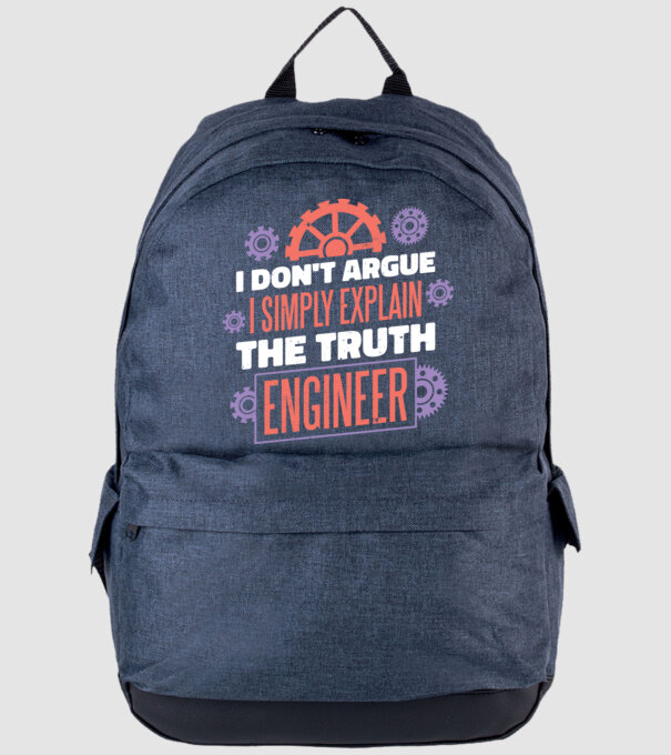 Inginer - Nu discut, pur și simplu spun adevărul model albastru jeanși pe tricou