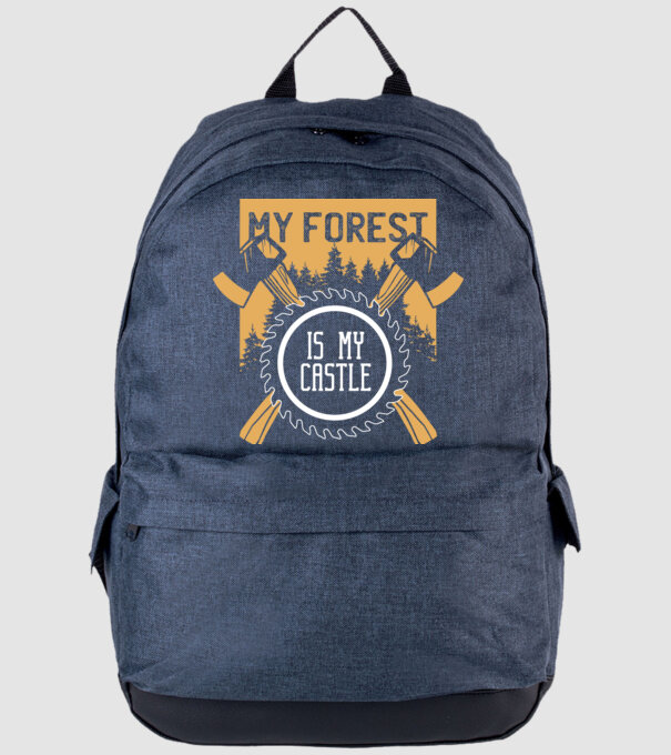My Forest is my Castle - Pădurea mea este castelul meu model albastru jeanși pe tricou
