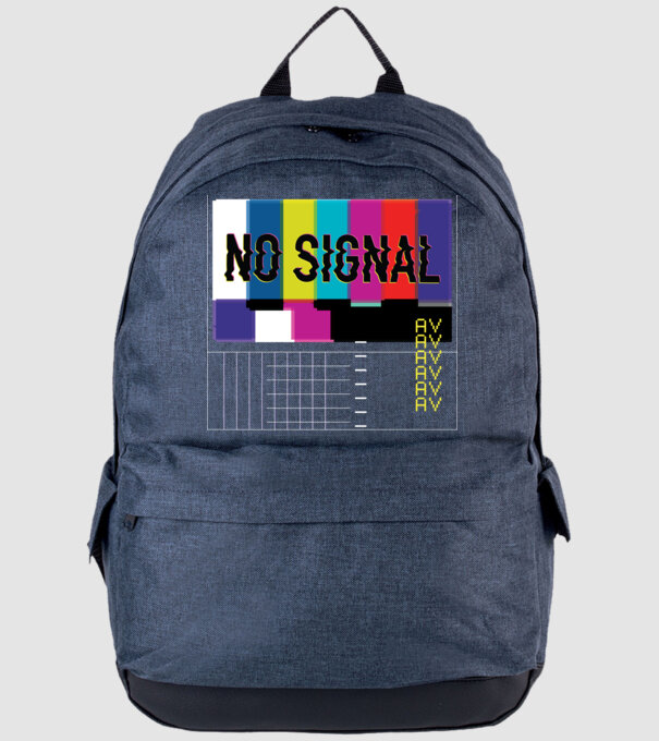 No Signal TV Eroare de transmisie model albastru jeanși pe tricou