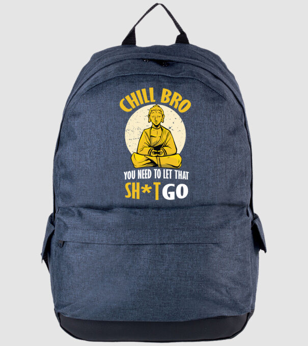 Calmează-te, lasă acel rahat Buddha model albastru jeanși pe tricou