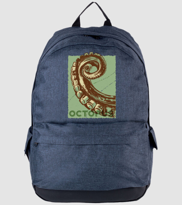Caracatiță Octopus model albastru jeanși pe tricou