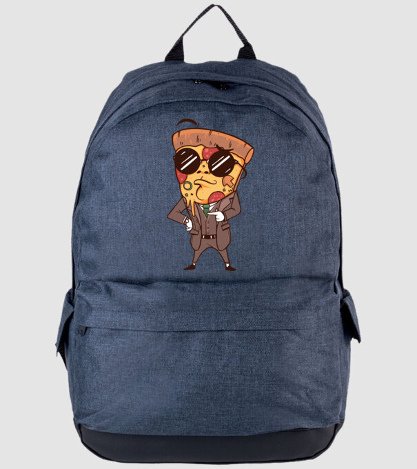 Agent de pizza în Costum model albastru jeanși pe tricou