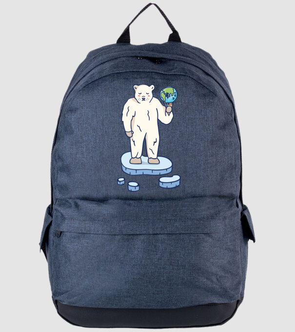 Topirea gheții cu urs polar model albastru jeanși pe tricou