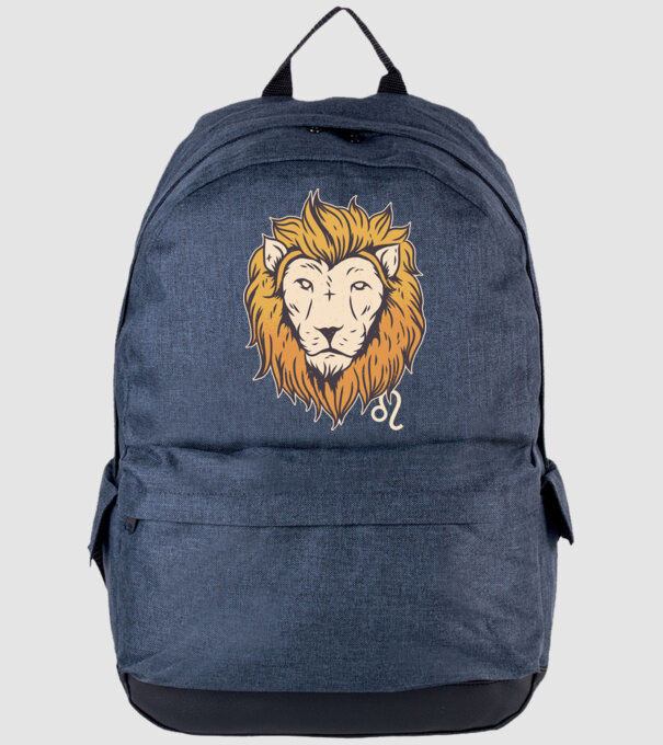 Lion head Horoscope model albastru jeanși pe tricou