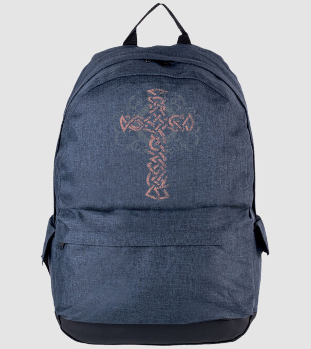 Cruce veche vikingă model albastru jeanși pe tricou