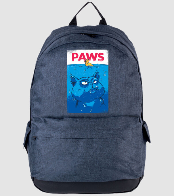 Paws Pisică la atac model albastru jeanși pe tricou