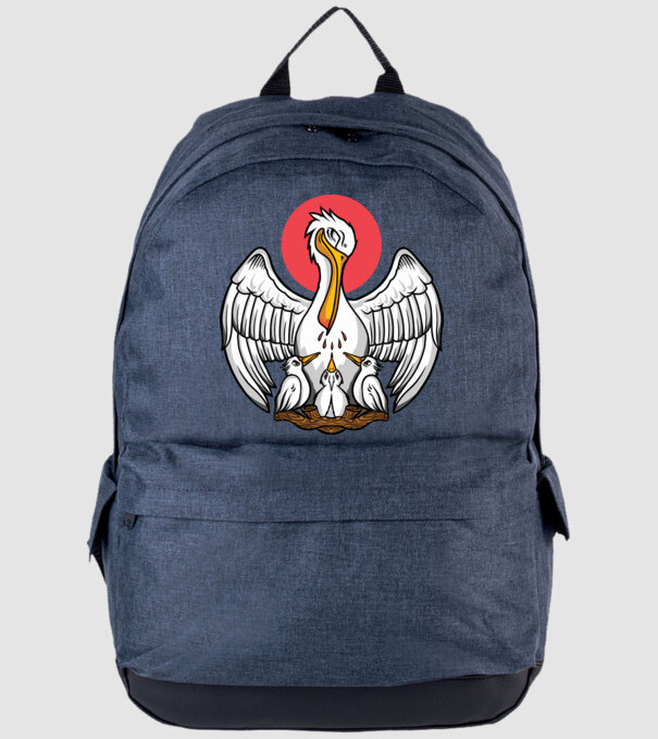 Familie Pelican model albastru jeanși pe tricou