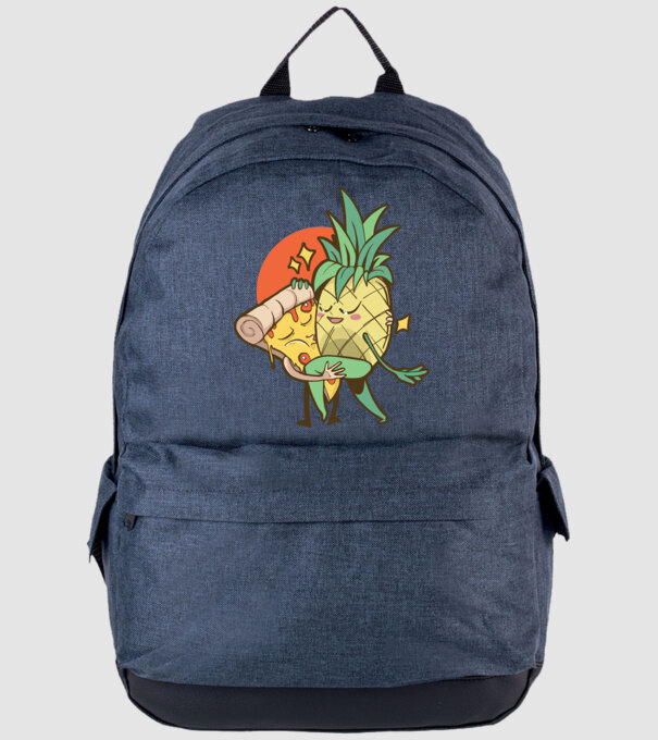 Pizza Ananas Dans model albastru jeanși pe tricou