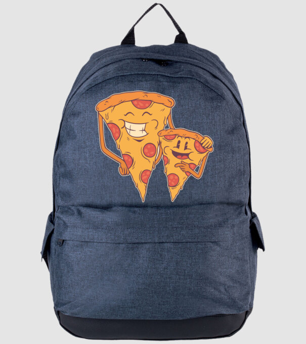 Familie Pizza model albastru jeanși pe tricou