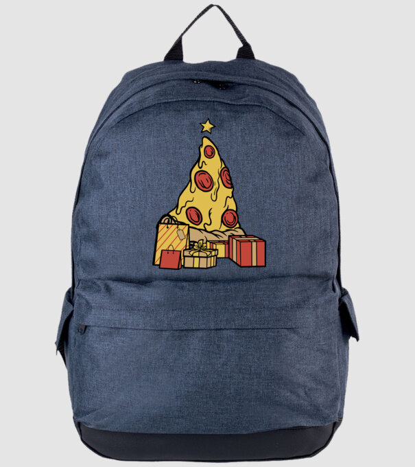 Pizza pom de Crăciun model albastru jeanși pe tricou