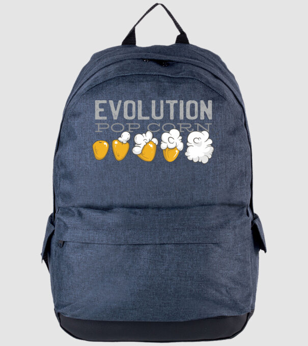 Evoluție Popcorn model albastru jeanși pe tricou