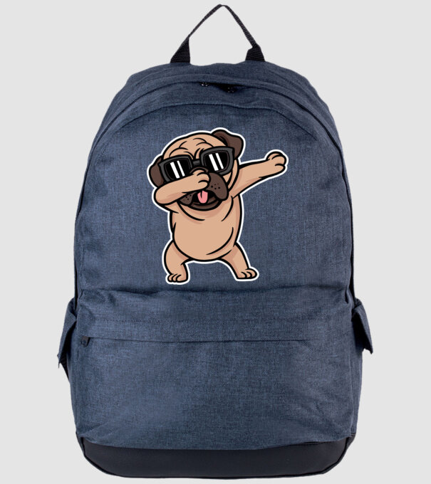 Pug DAB model albastru jeanși pe tricou