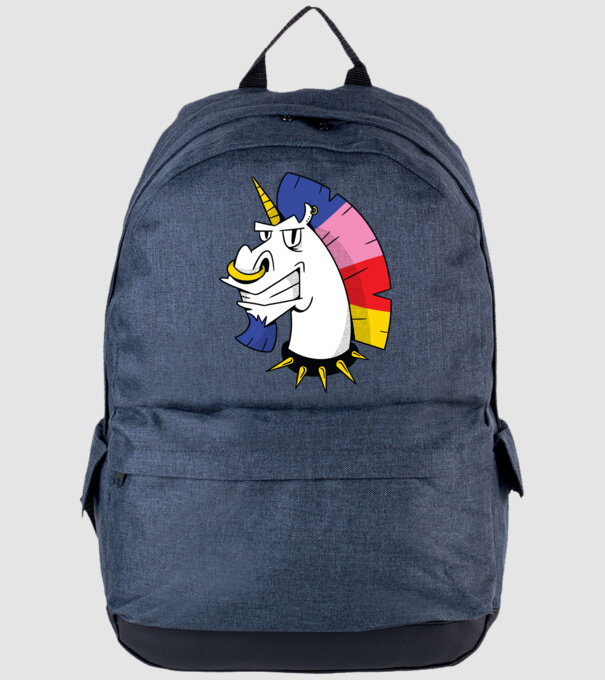 Punk unicorn model albastru jeanși pe tricou