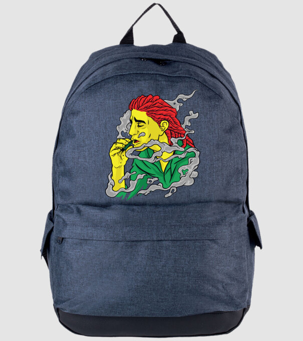 Dreadlock model albastru jeanși pe tricou