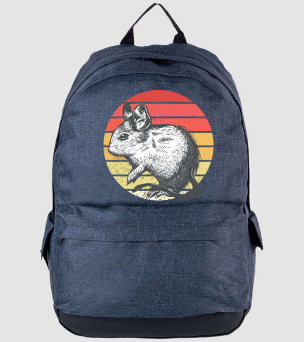 Retro Degu model albastru jeanși pe tricou