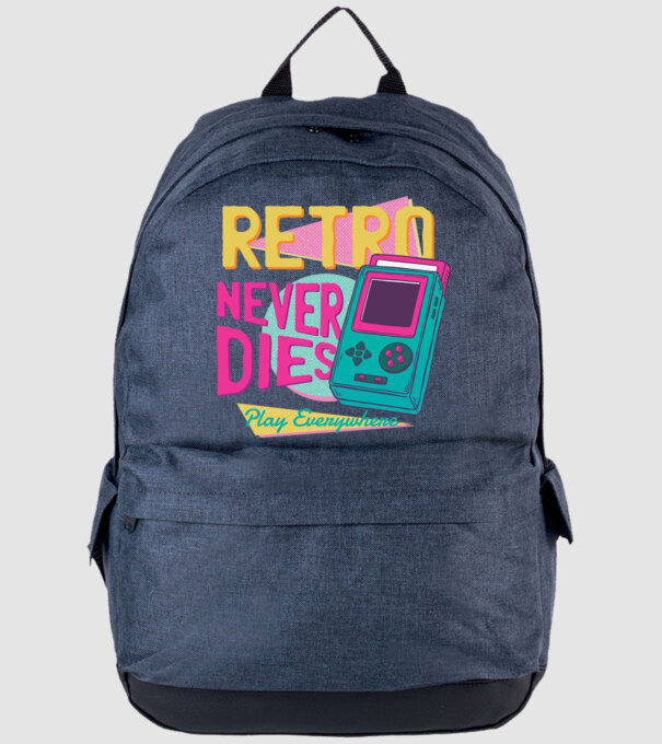 Retro Gameboy model albastru jeanși pe tricou