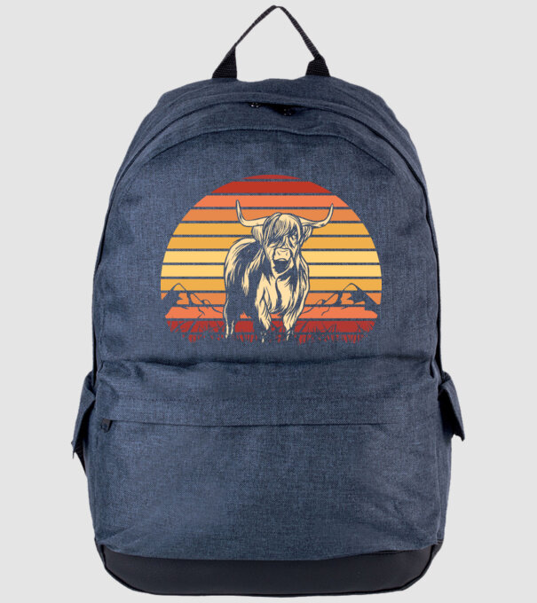Vită Retro model albastru jeanși pe tricou
