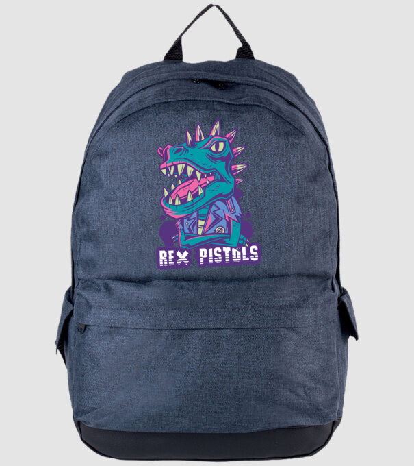 Rex Pistols model albastru jeanși pe tricou