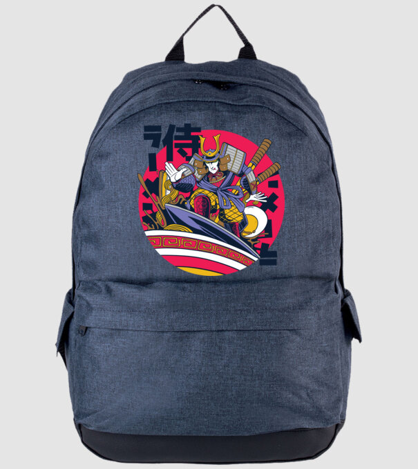 Samurai Ramen Surf model albastru jeanși pe tricou