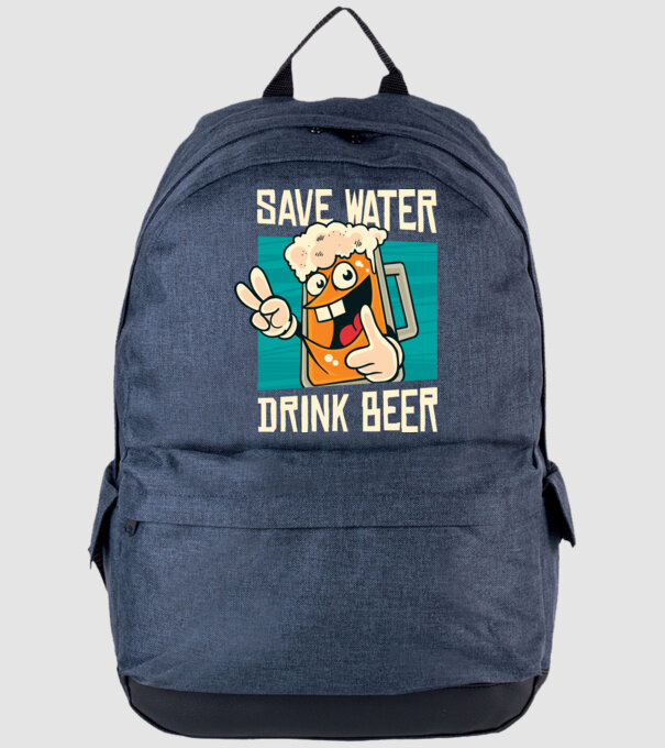 Save water, drink beer tricou amuzant bere model albastru jeanși pe tricou