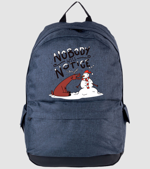 Nimeni nu va observa Om de zăpadă model albastru jeanși pe tricou