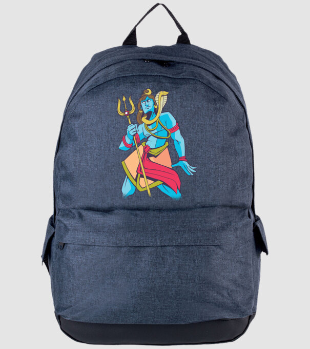 Shiva model albastru jeanși pe tricou