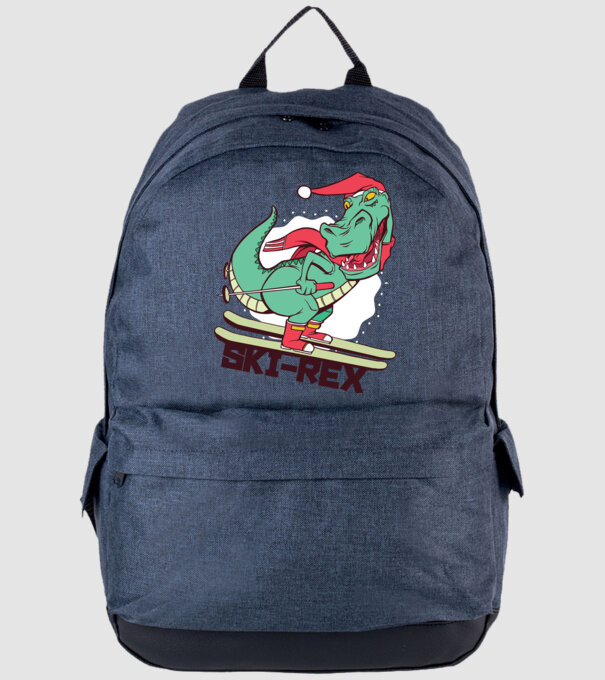 Ski Rex model albastru jeanși pe tricou