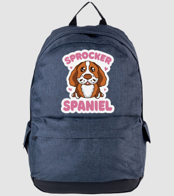 Sprocker Spaniel model albastru jeanși pe tricou