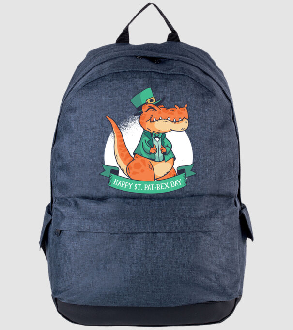 Dinozaur Sfântul Patrick model albastru jeanși pe tricou