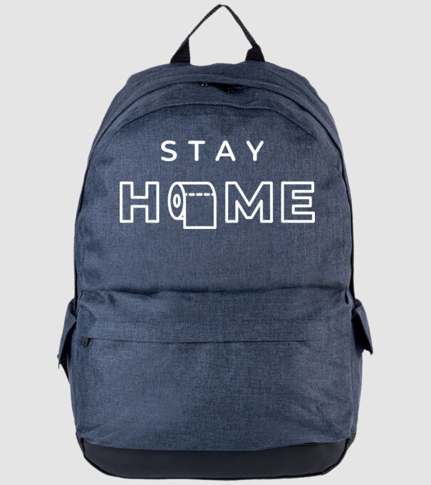 Stay home hârtie igienică model albastru jeanși pe tricou