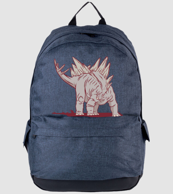 Stegosaurus dinozaur model albastru jeanși pe tricou