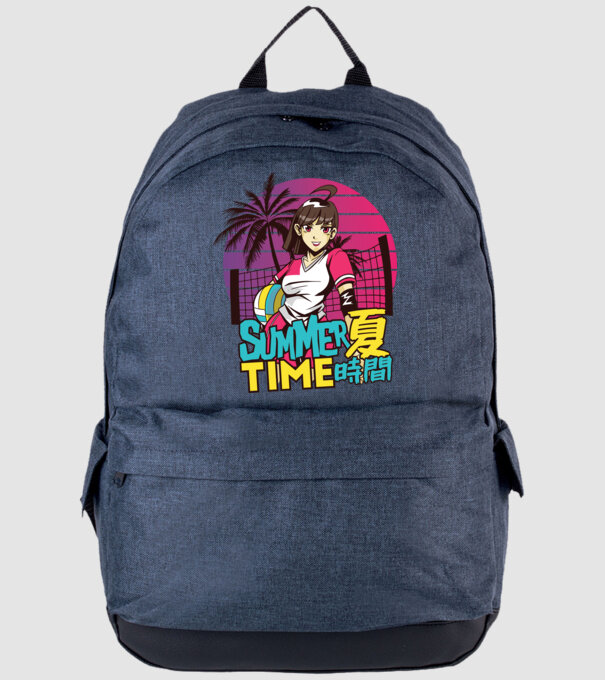 Summer Girl Anime Fată Manga model albastru jeanși pe tricou