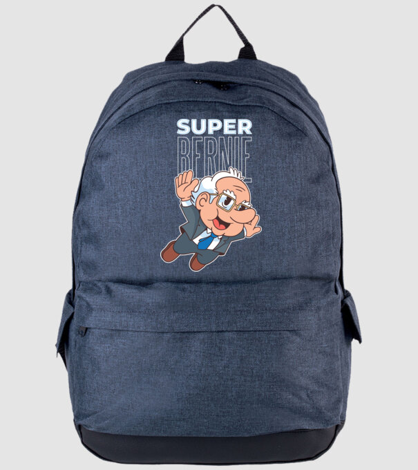 Super Bernie Sanders model albastru jeanși pe tricou