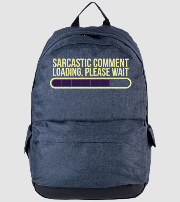 Comentariu sarcastic încărcare în curs model albastru jeanși pe tricou