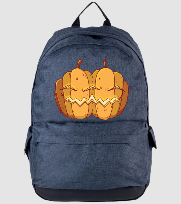 Dovleci siamezi de Halloween model albastru jeanși pe tricou