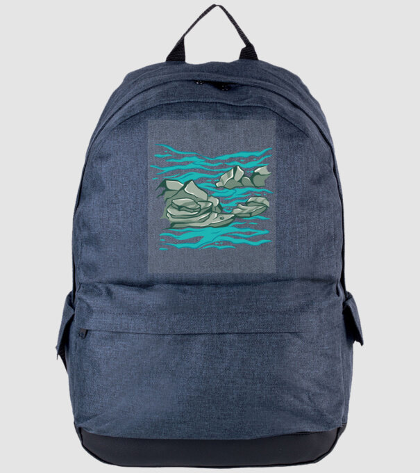 Oceanul cu Stânci model albastru jeanși pe tricou