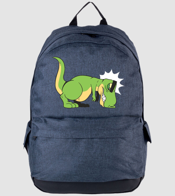 T-rex Push-up model albastru jeanși pe tricou
