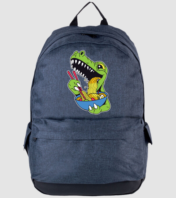 T-rex Ramen model albastru jeanși pe tricou