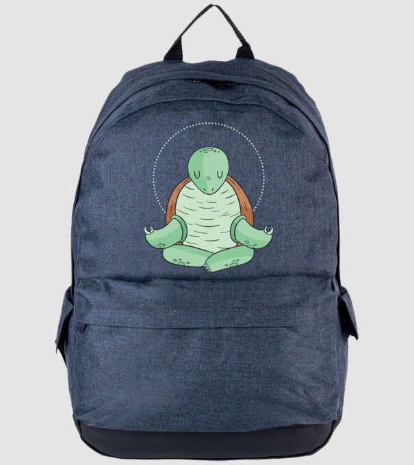 Broască țestoasă Yoga model albastru jeanși pe tricou
