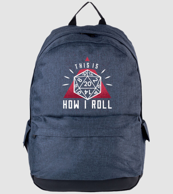 This is how I Roll - Joc de rol RPG model albastru jeanși pe tricou