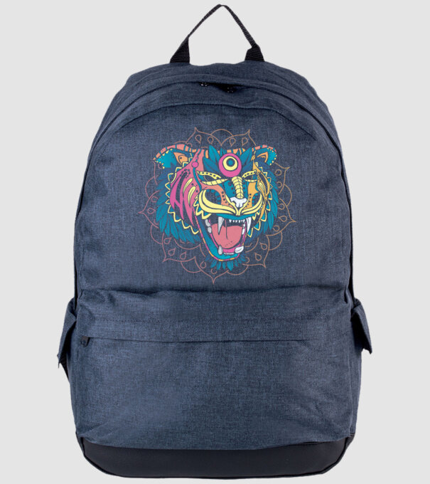 Tigru Mandala model albastru jeanși pe tricou