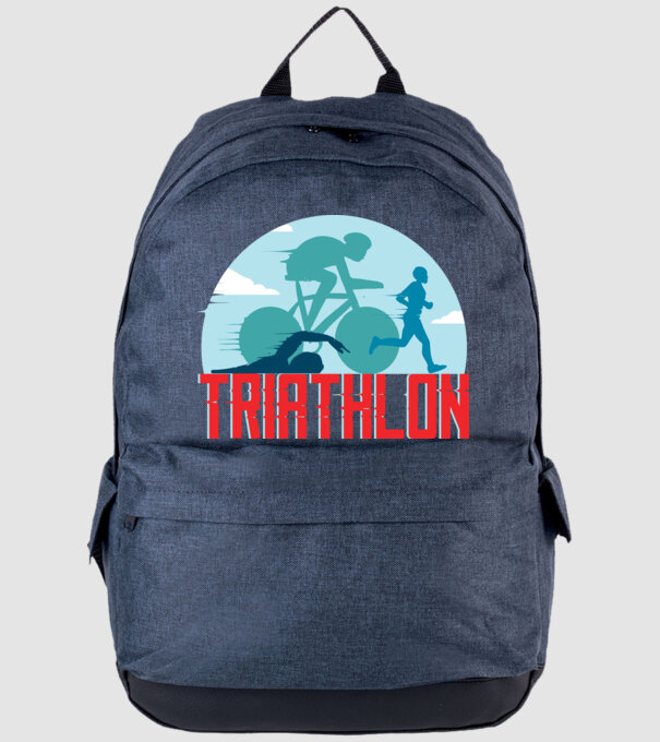 Triatlon Sport model albastru jeanși pe tricou